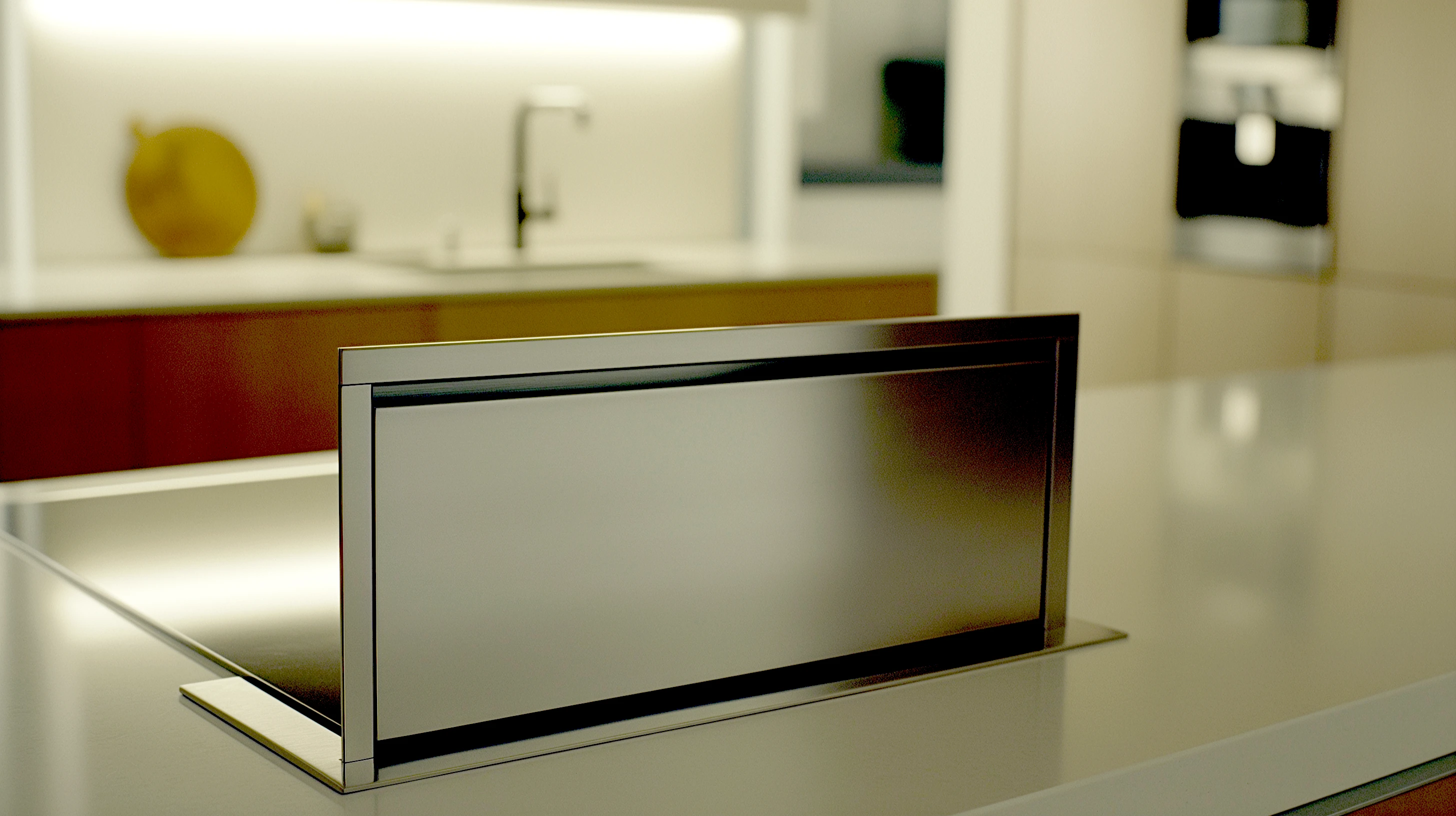 Sauberer Edelstahl-Spritzschutz